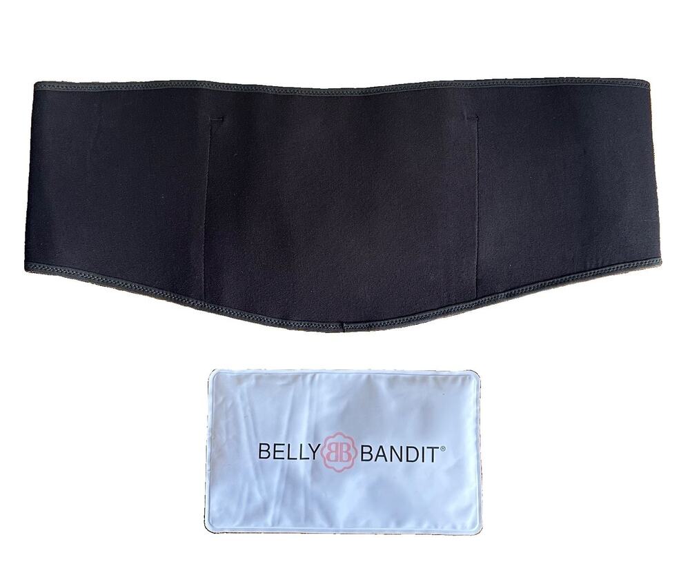 Belly Bandit Upsie Belly Pregnancy Support Belt Band Ice Pack Black XL